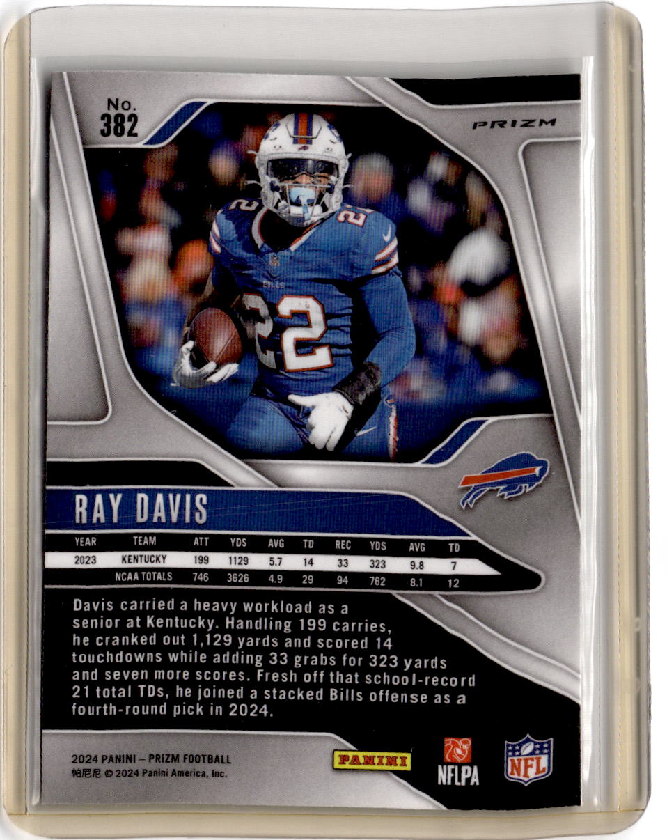 2024 Panini Prizm #382 Ray Davis Green Wave