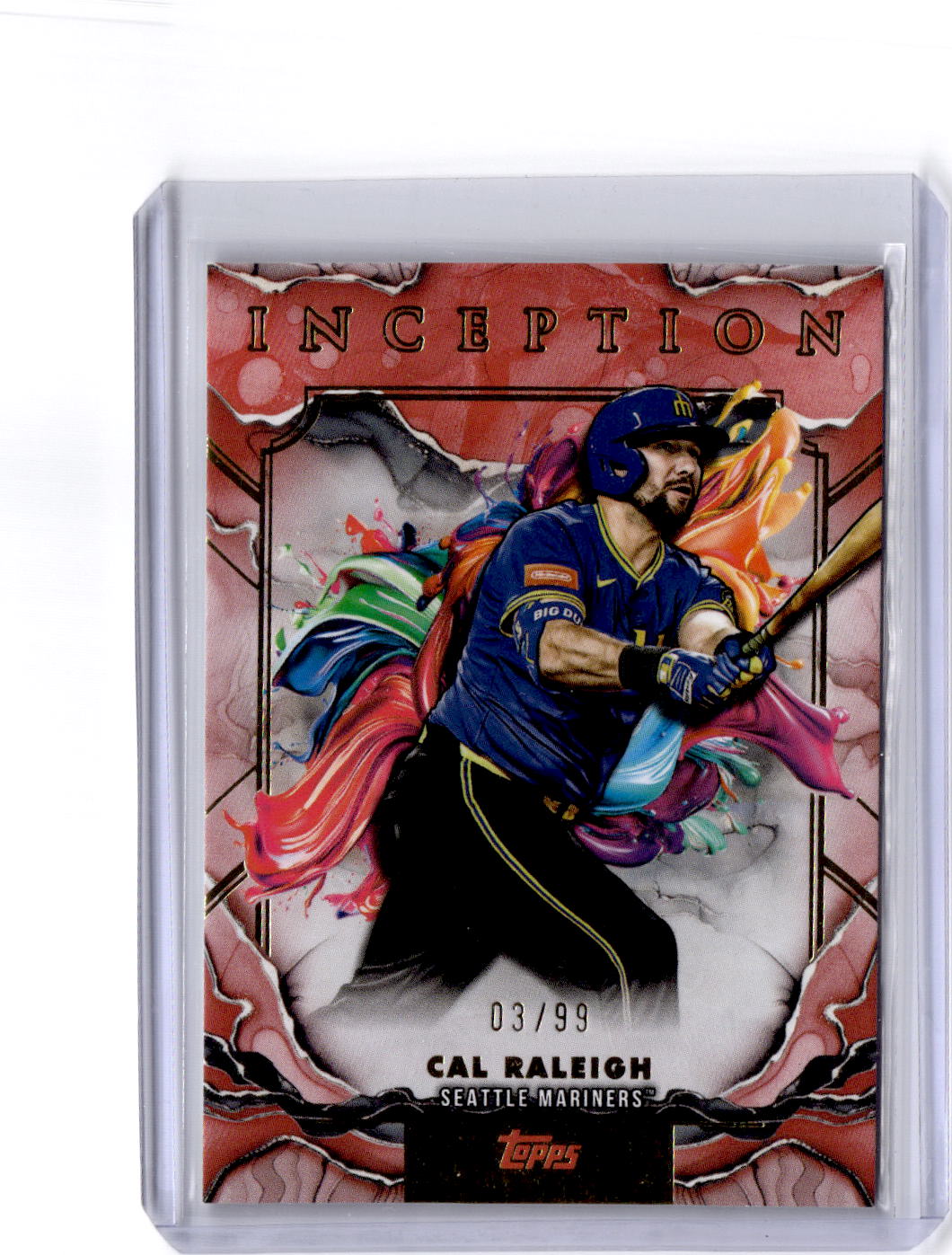 2025 Topps Inception #96 Cal Raleigh Red #/99