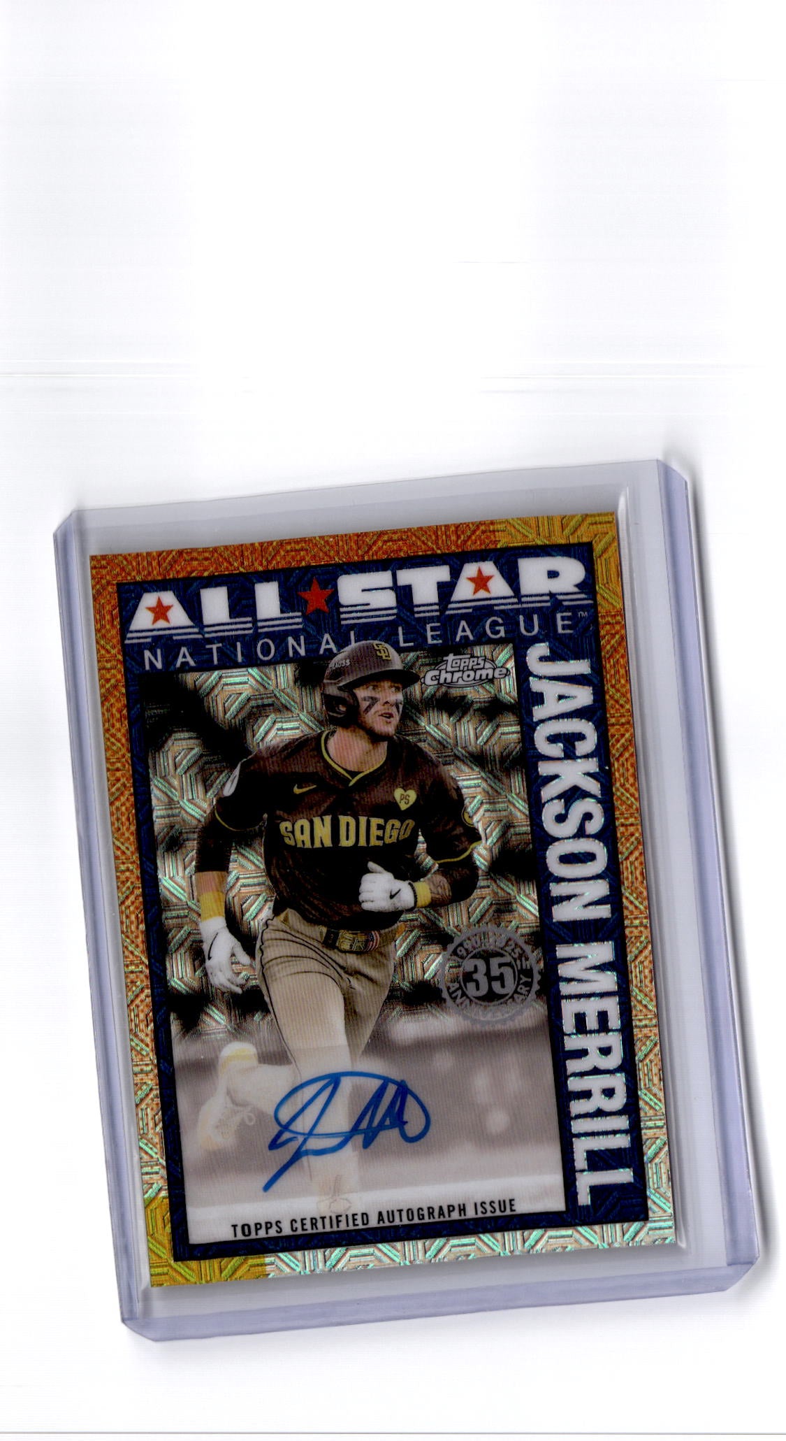 2025 Topps Jackson Merrill 1990  Baseball 35th Anniversary All-Stars Autographs