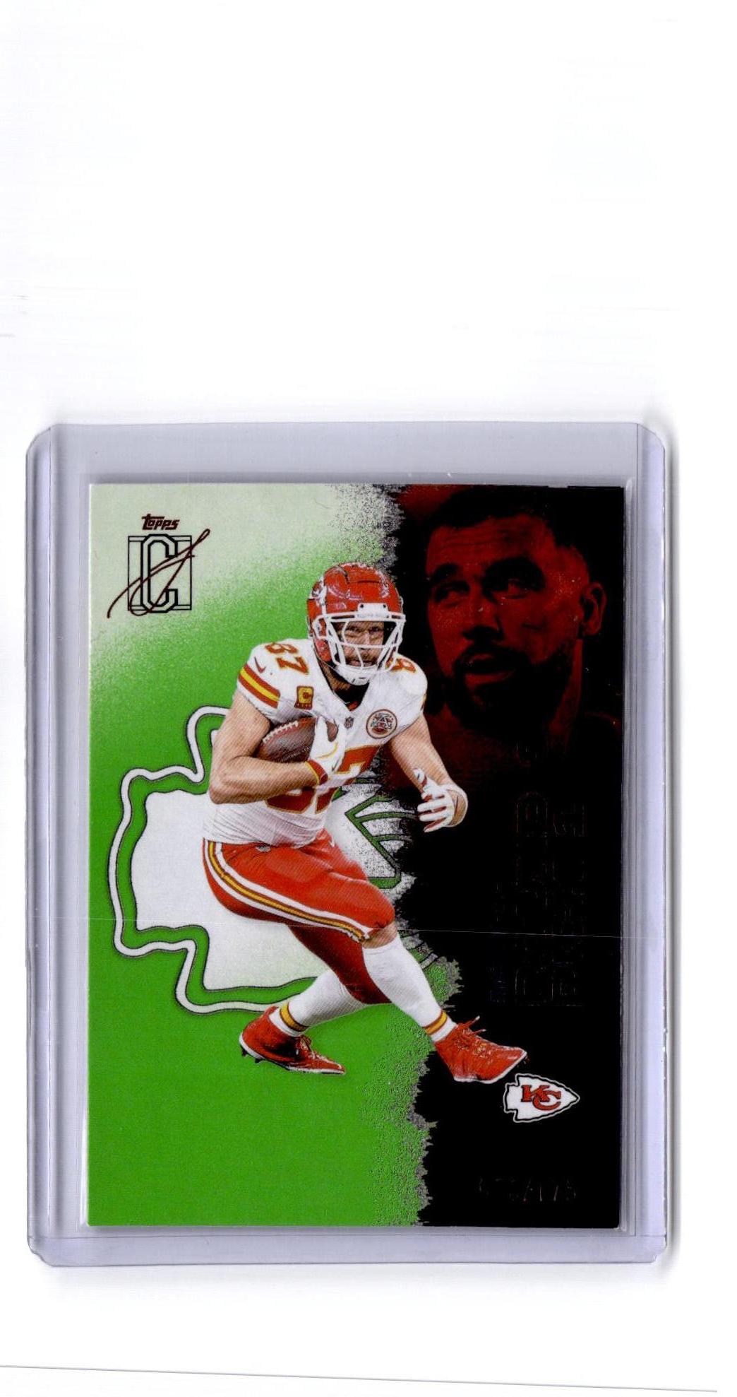 2025 Topps Signature Class #80 Travis Kelce Lime Green #/175