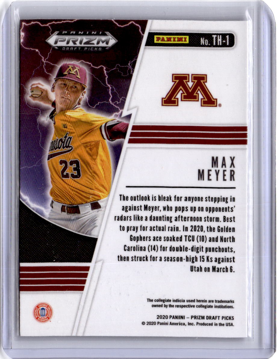 2020 Panini Prizm Draft Picks #TH-1 Max Meyer Thunderstruck