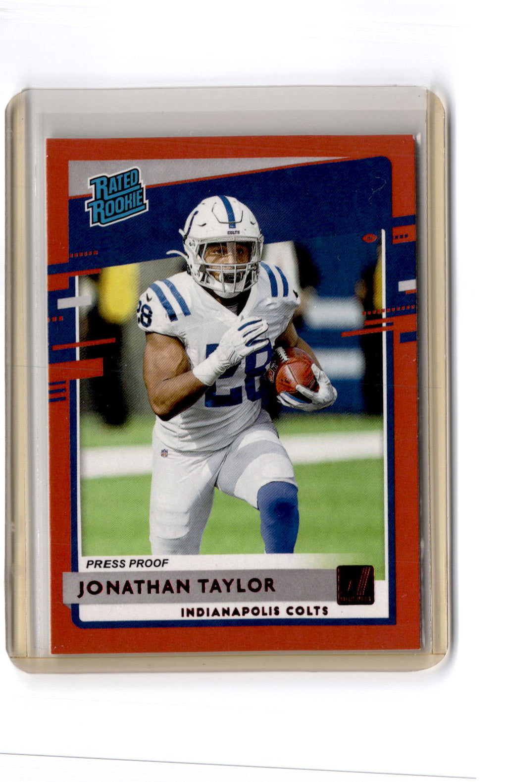 2020 Donruss #317 Jonathan Taylor Press Proof Red