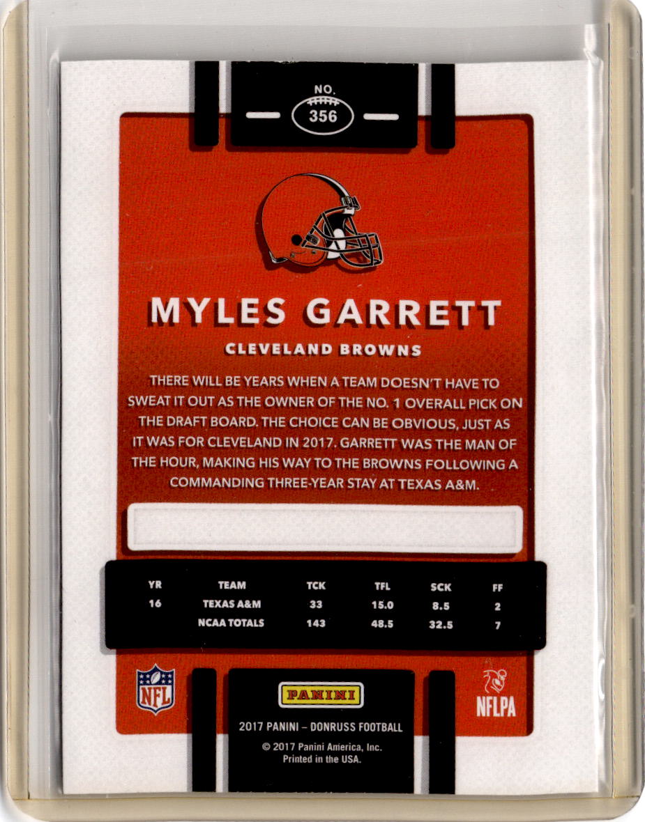 2017 Donruss #356 Myles Garrett