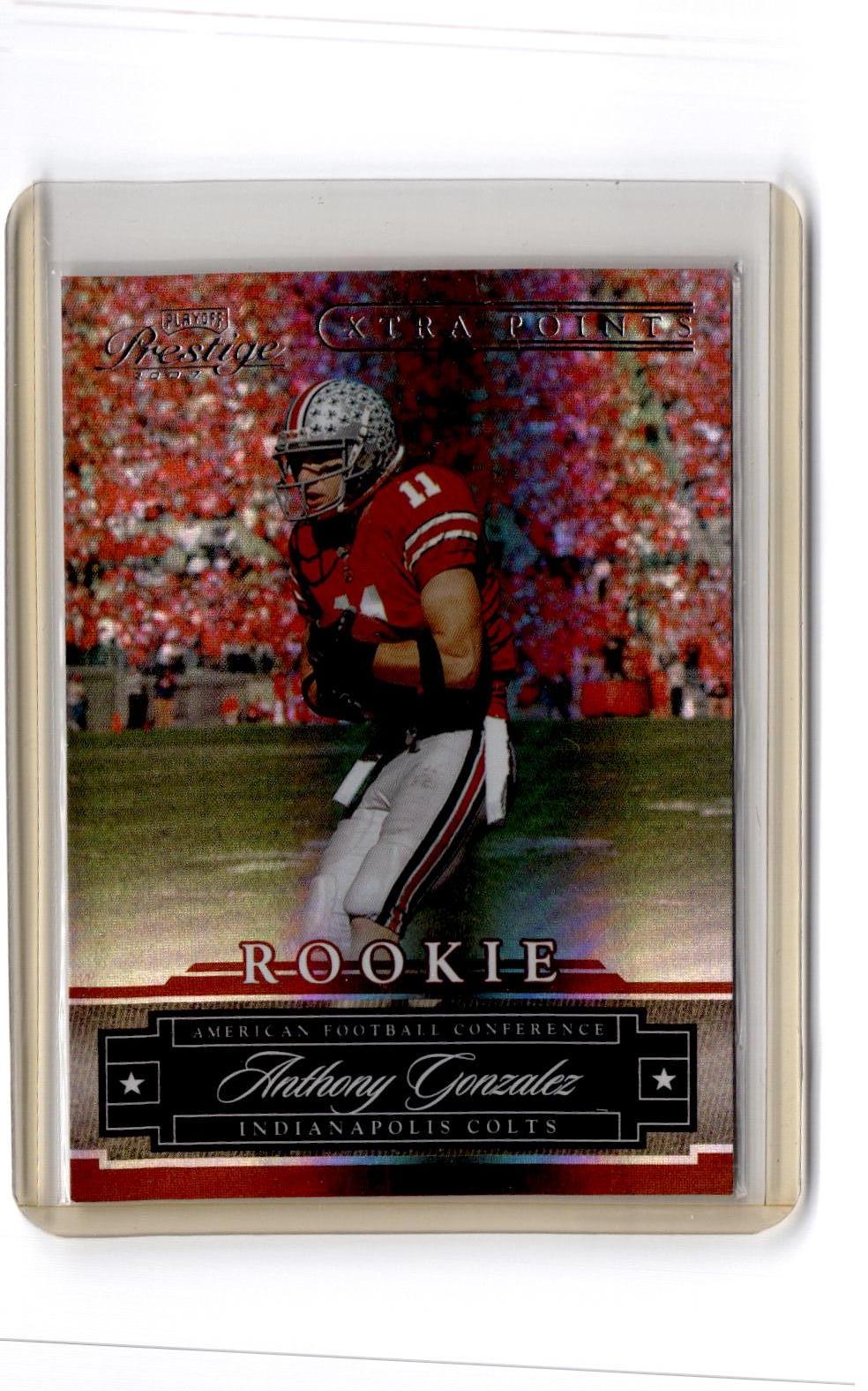 2007 Playoff Prestige #169 Anthony Gonzalez Xtra Points Red #/100