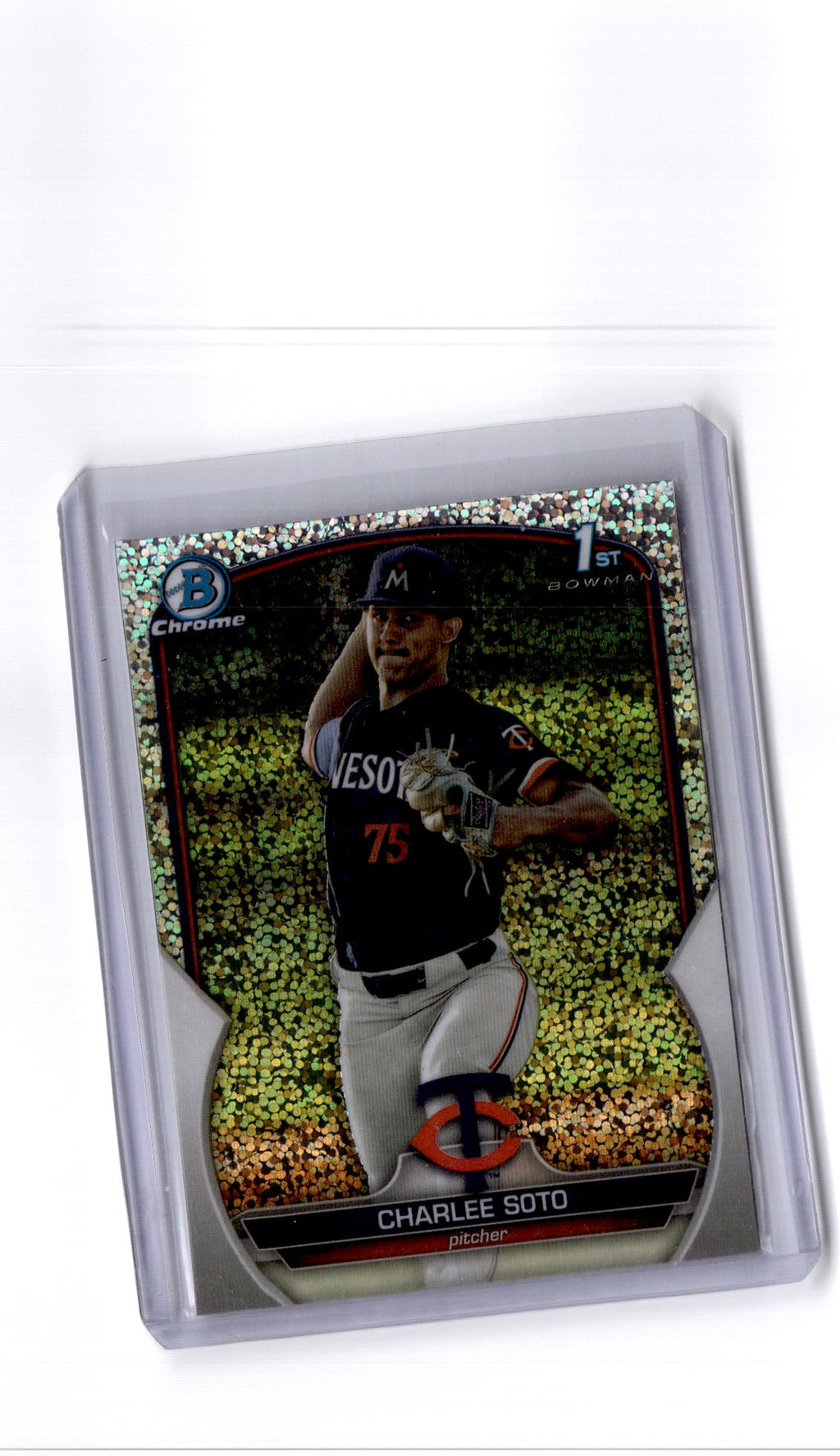 2023 Bowman Draft #BDC-9 Charlee Soto Chrome Sparkle Refractor
