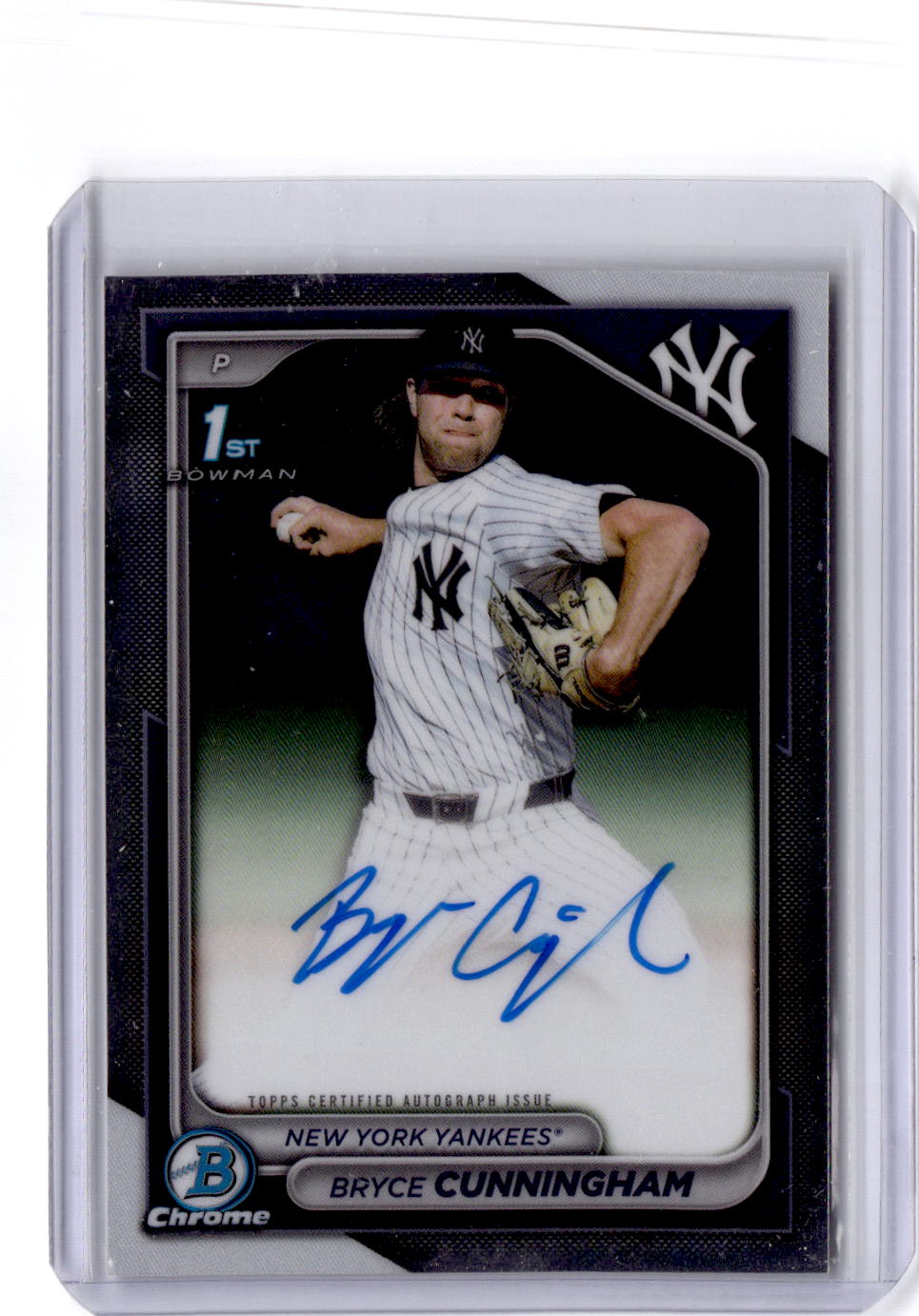 2024 Bowman Draft #CPA-BC Bryce Cunningham Chrome Prospect Autographs