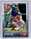 2015 Topps #315a Javier Baez : Sparkle on top of runner's helmet