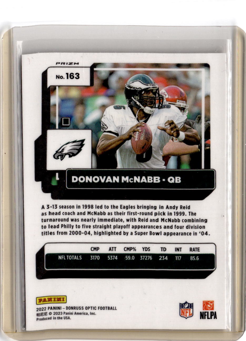 2022 Donruss Optic #163 Donovan McNabb Fire
