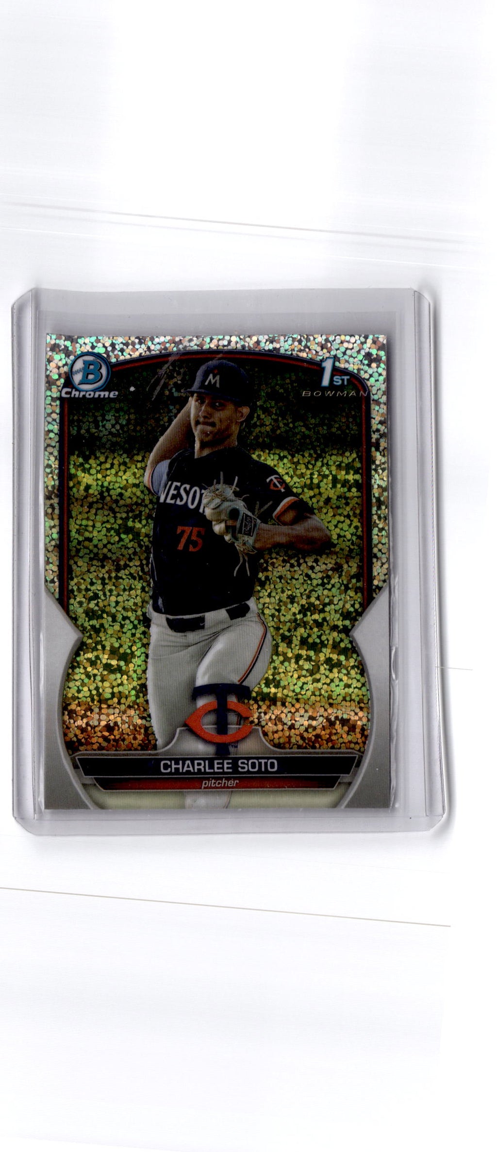 2023 Bowman Draft #BDC-9 Charlee Soto Chrome Sparkle Refractor