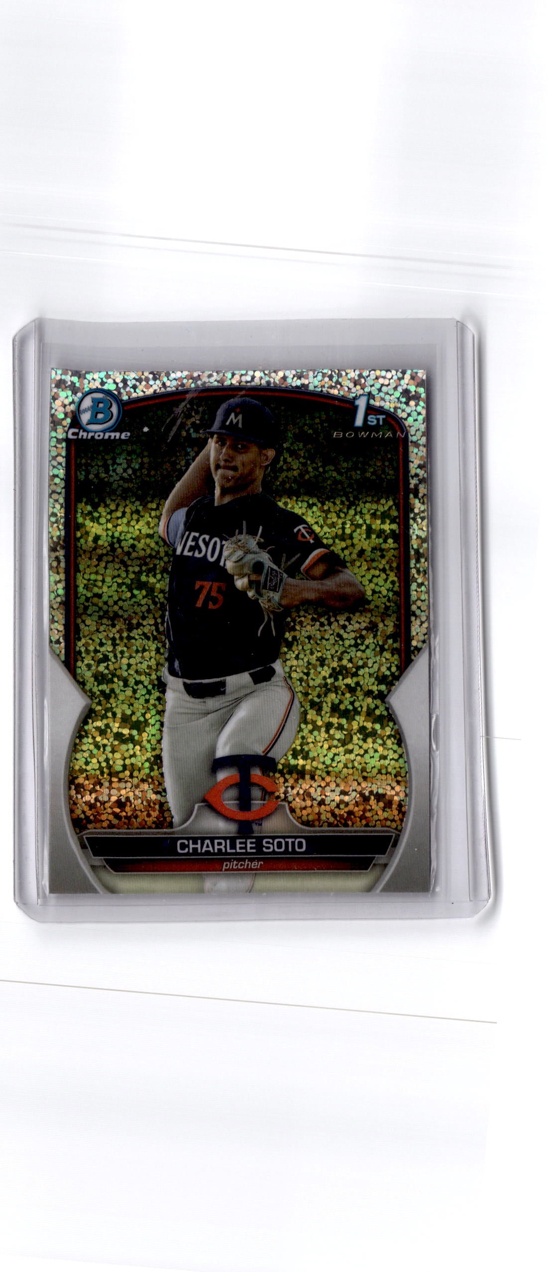 2023 Bowman Draft #BDC-9 Charlee Soto Chrome Sparkle Refractor