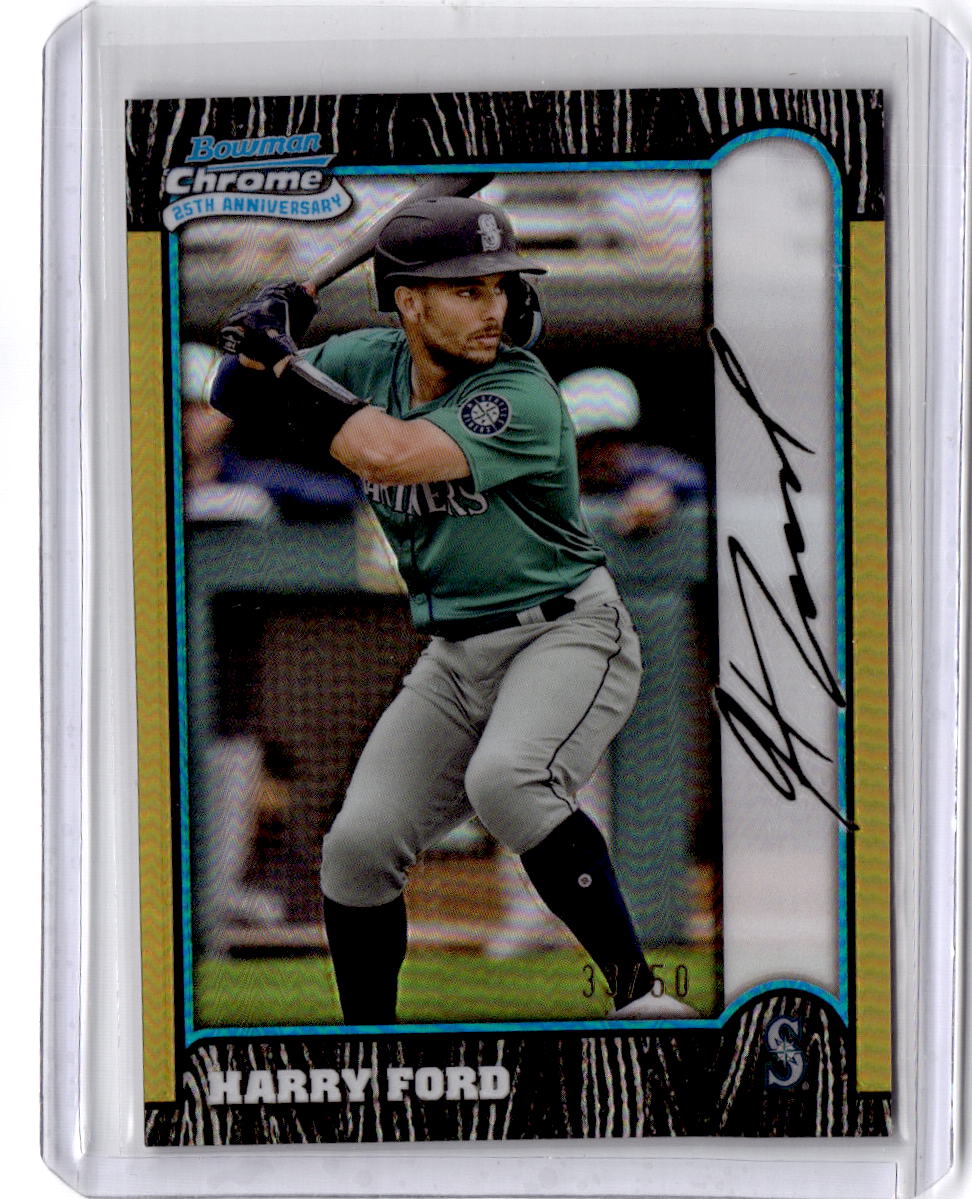 2024 Bowman Chrome #BC25-24 Harry Ford 1999 Bowman Chrome Gold Refractors #/50