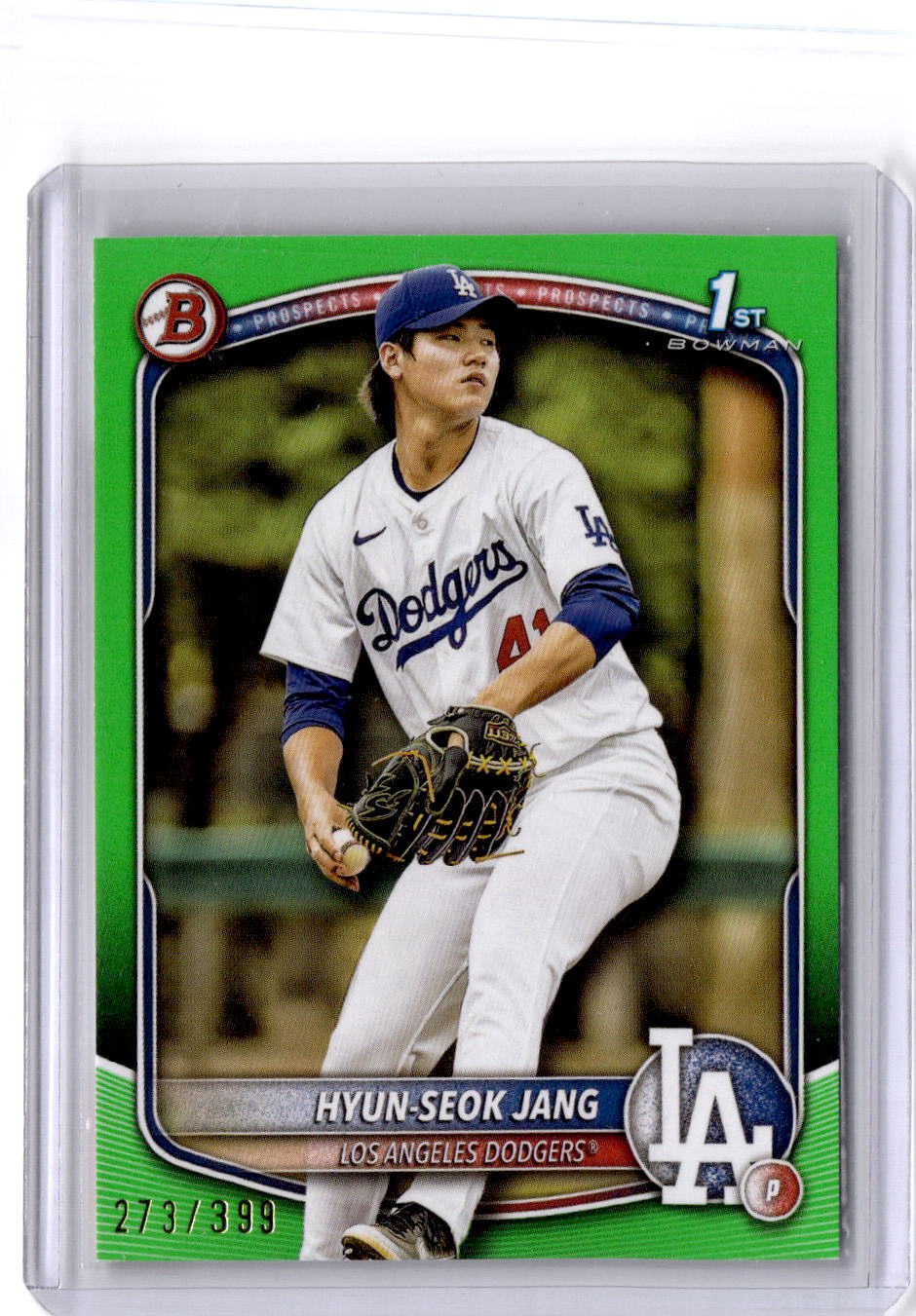 2025 Bowman #BP-51 Hyun-Seok Jang Prospects Neon Green #/399