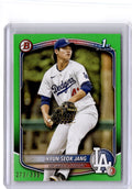 2025 Bowman #BP-51 Hyun-Seok Jang Prospects Neon Green #/399