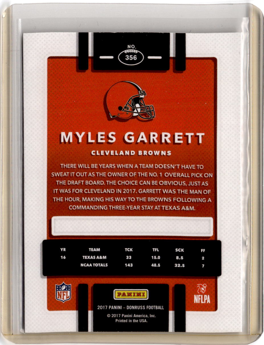 2017 Donruss #356 Myles Garrett