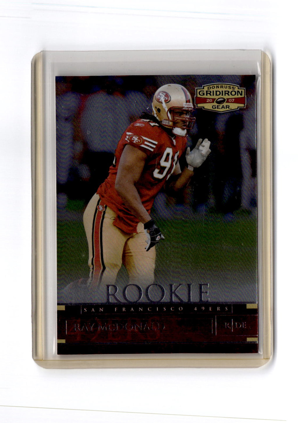 2007 Donruss Gridiron Gear #175 Ray McDonald #/599
