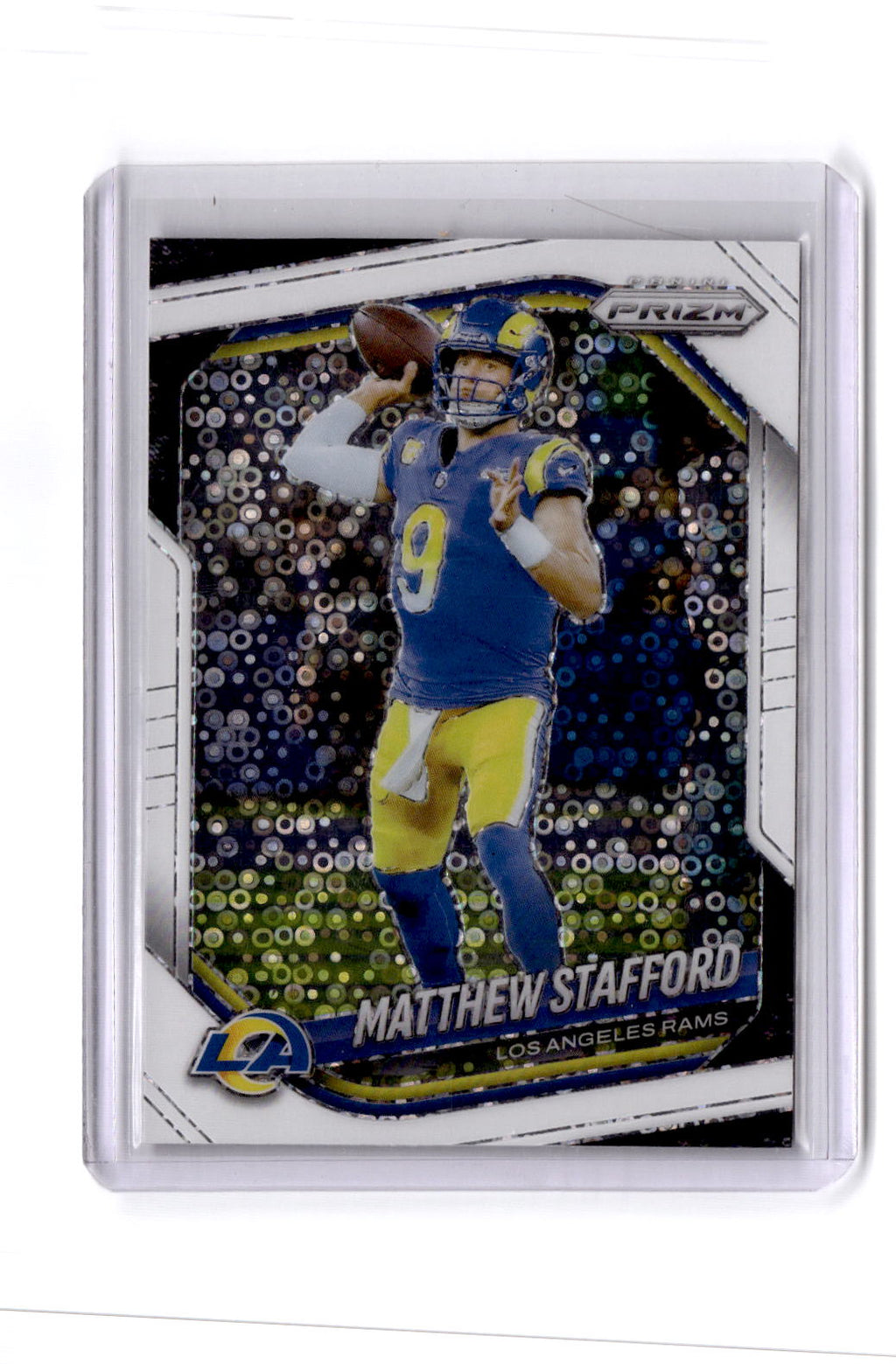 2025 Panini Prizm #21 Matthew Stafford White Disco