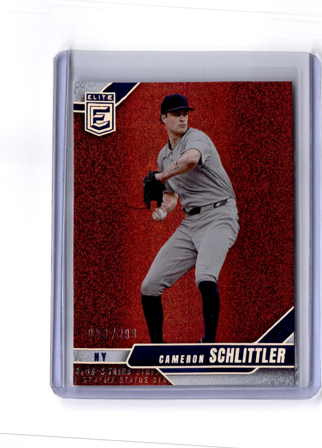 2026 Donruss Elite #18 Cameron Schlittler Aspirations Shimmer #/499
