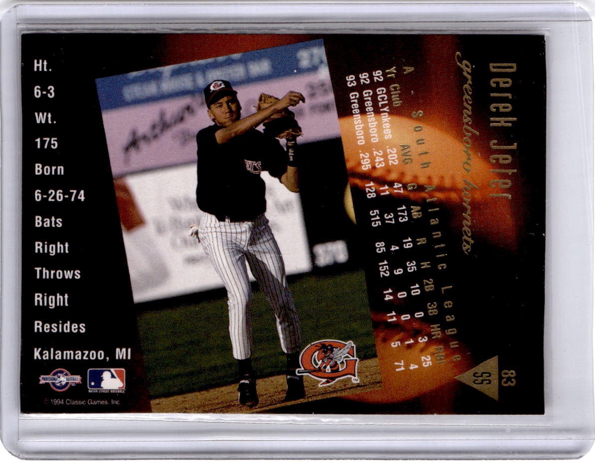 1994 Classic Best Gold #83 Derek Jeter