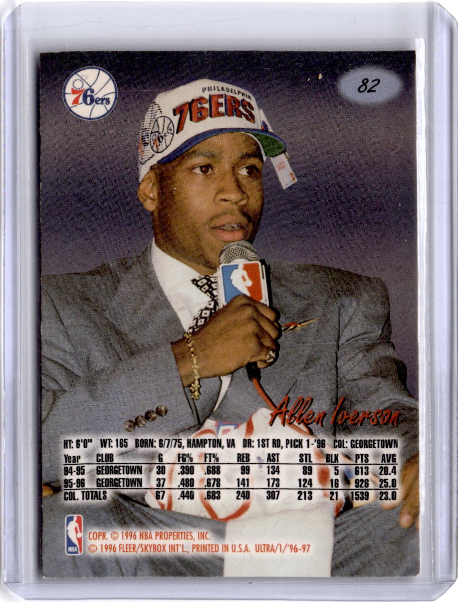 1996-97 Ultra #82 Allen Iverson