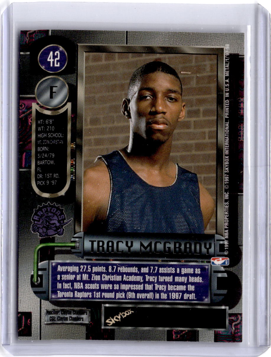 1997-98 Metal Universe #42 Tracy McGrady