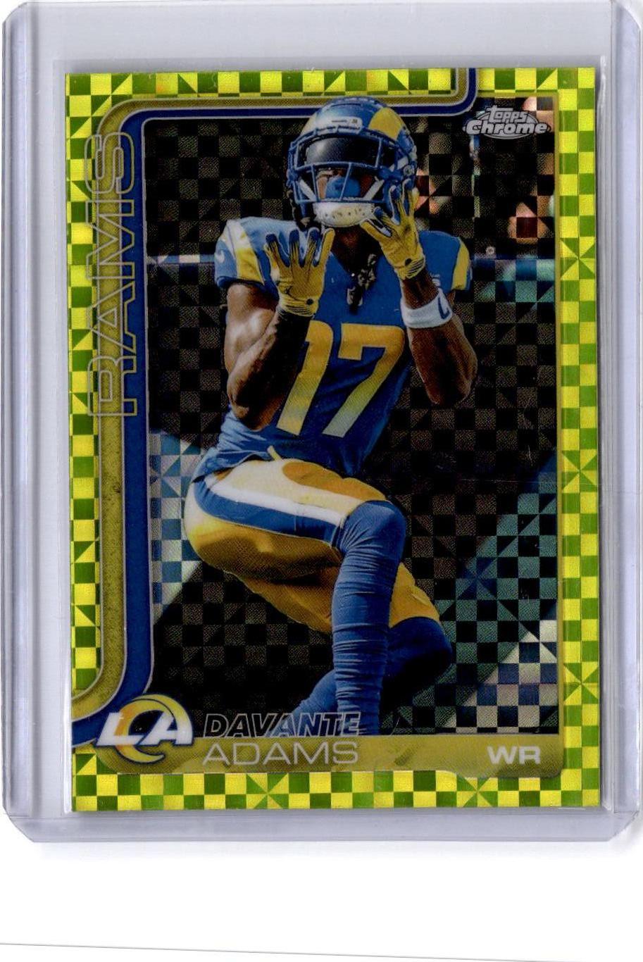 2025 Topps Chrome #165 Davante Adams Lime Green X-Fractor