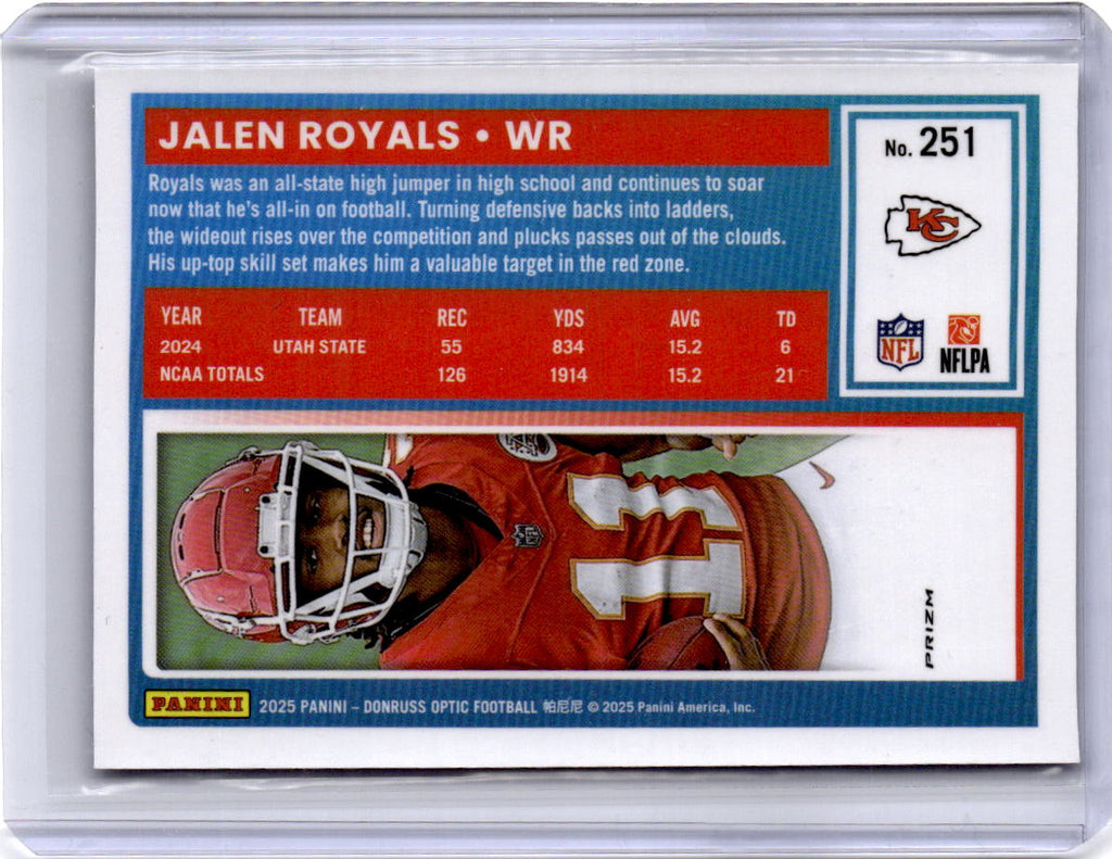 2025 Donruss Optic #251 Jalen Royals Rocket