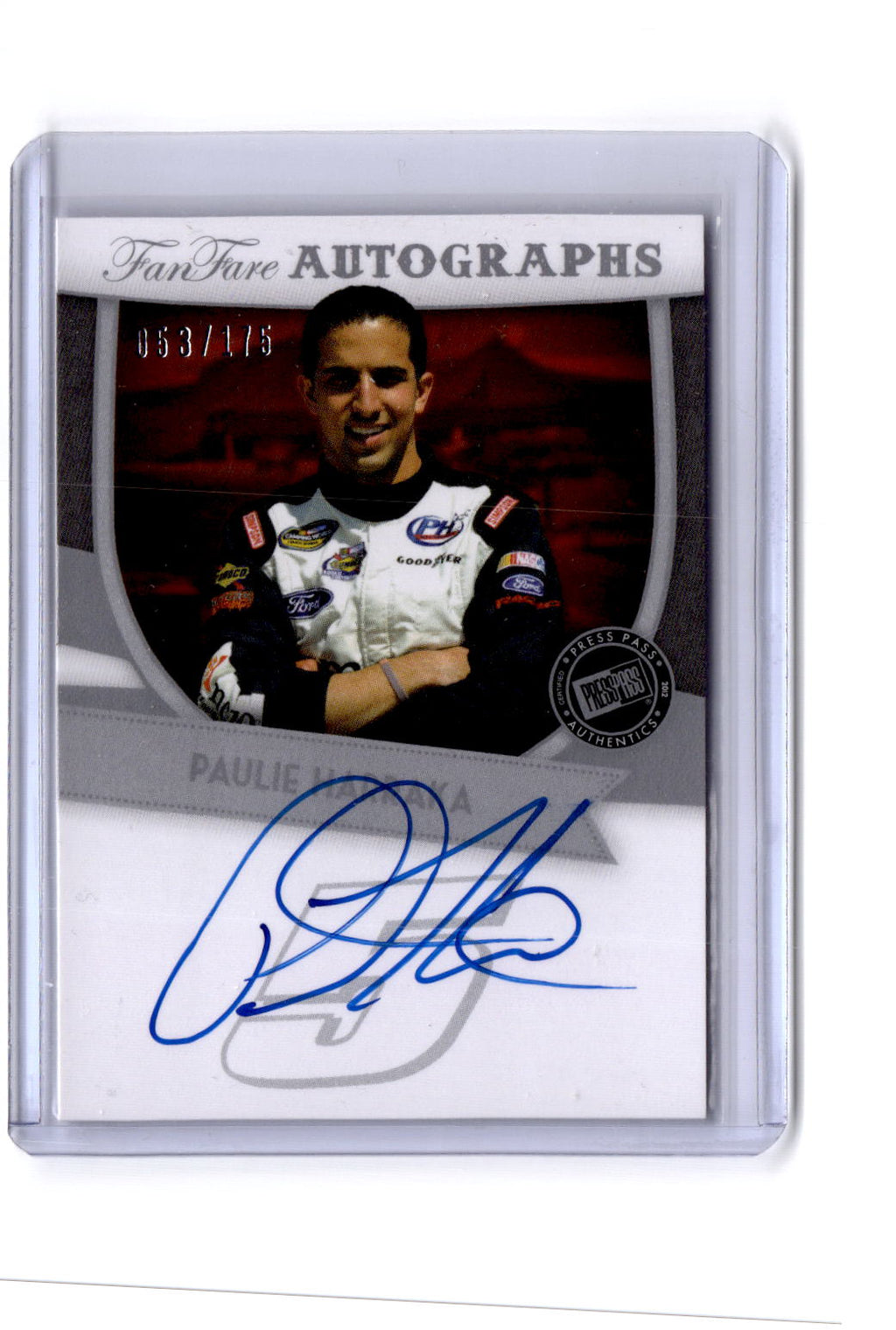 2012 Press Pass Fanfare #FF-PH Paulie Harraka Autographs Silver #/175