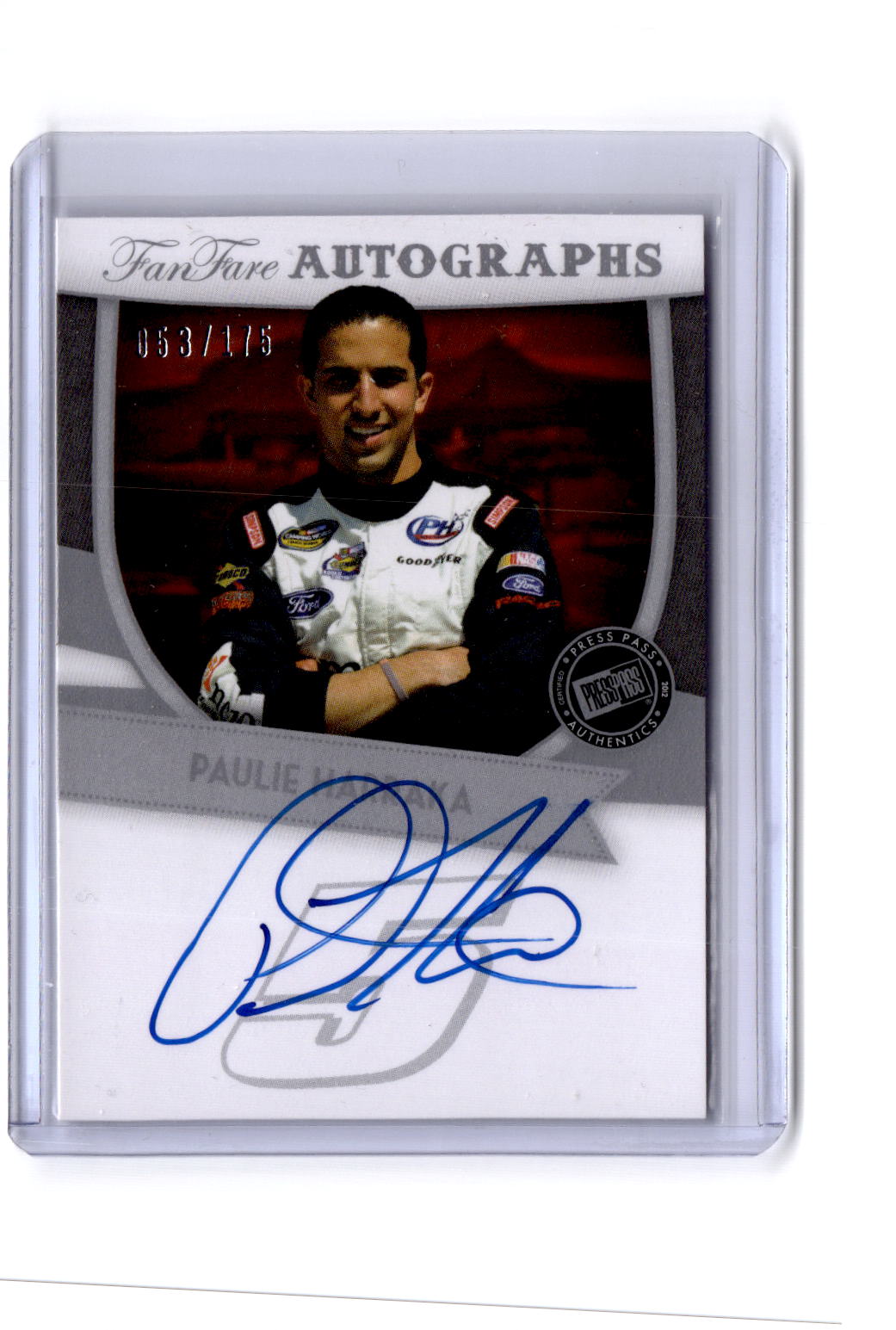 2012 Press Pass Fanfare #FF-PH Paulie Harraka Autographs Silver #/175