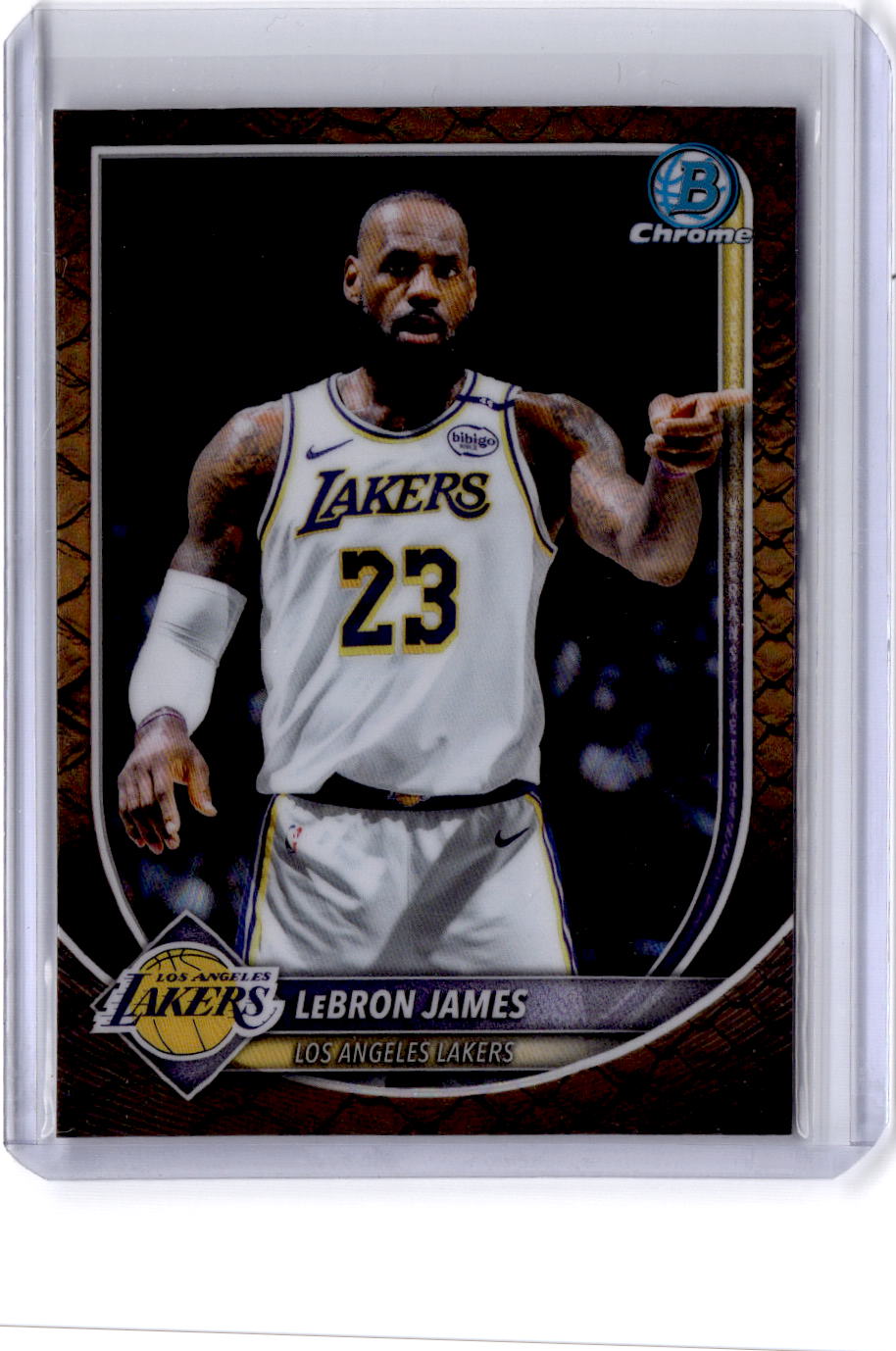 2025-26 Bowman #BCV-121 LeBron James Chrome Reptilian Refractors