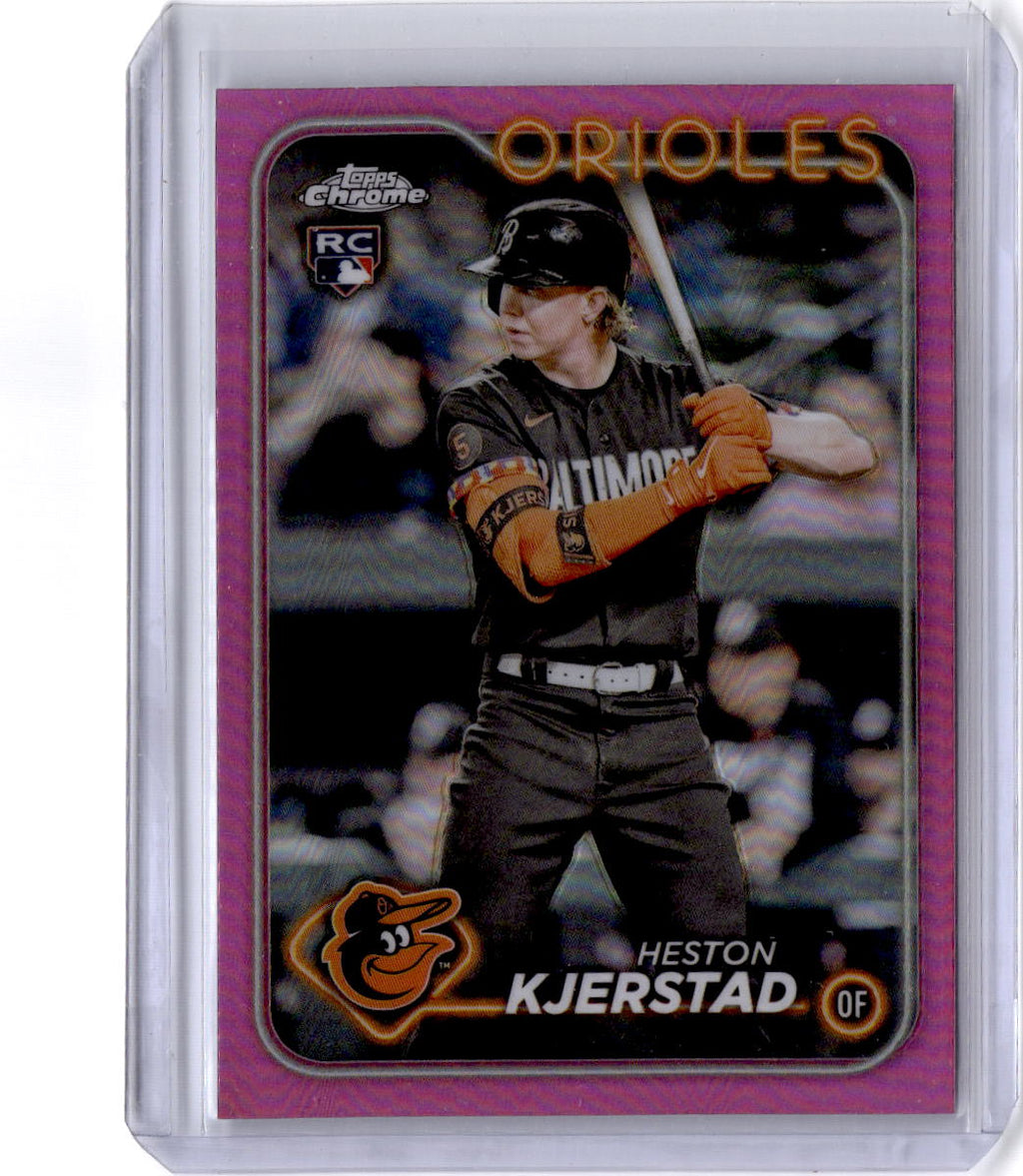 2024 Topps Chrome #142 Heston Kjerstad Pink Refractors