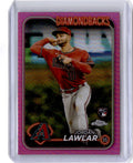 2024 Topps Chrome #229 Jordan Lawlar Pink Refractors