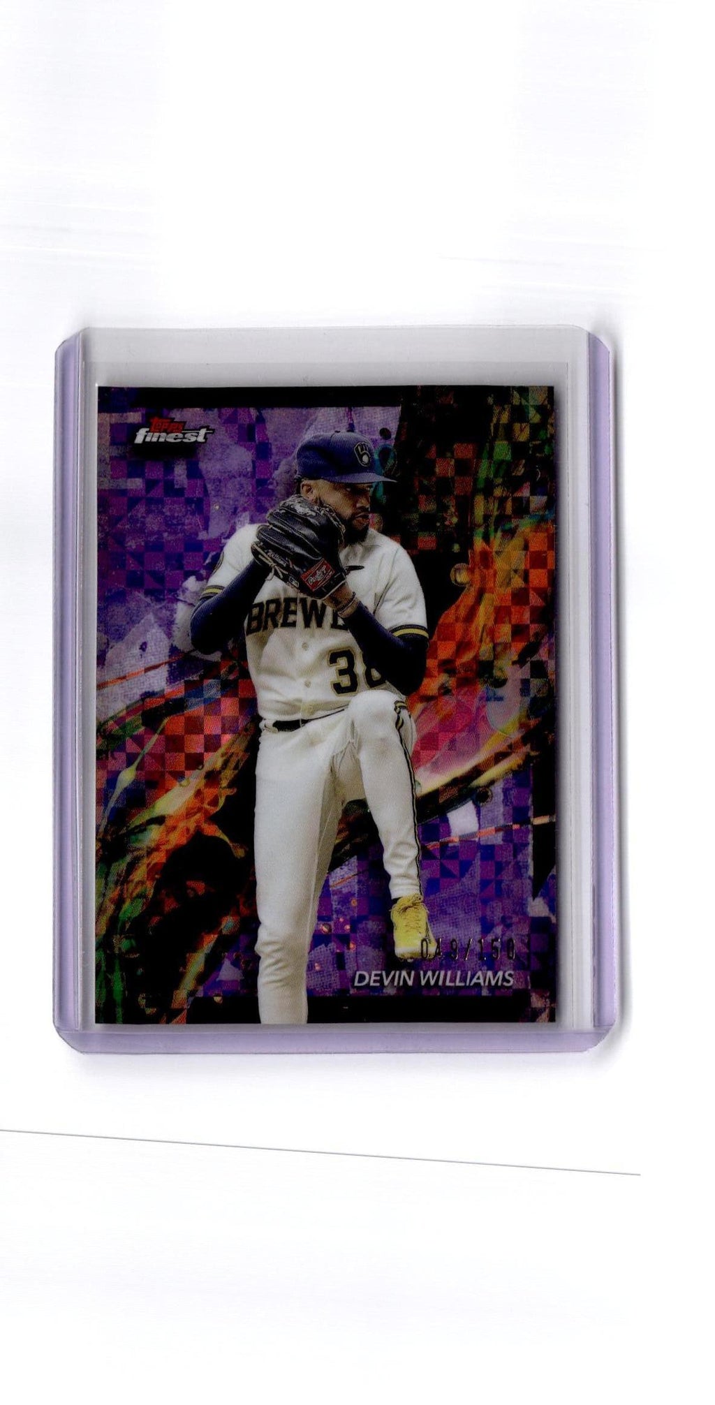 2024 Finest #40 Devin Williams Green Refractors #/75