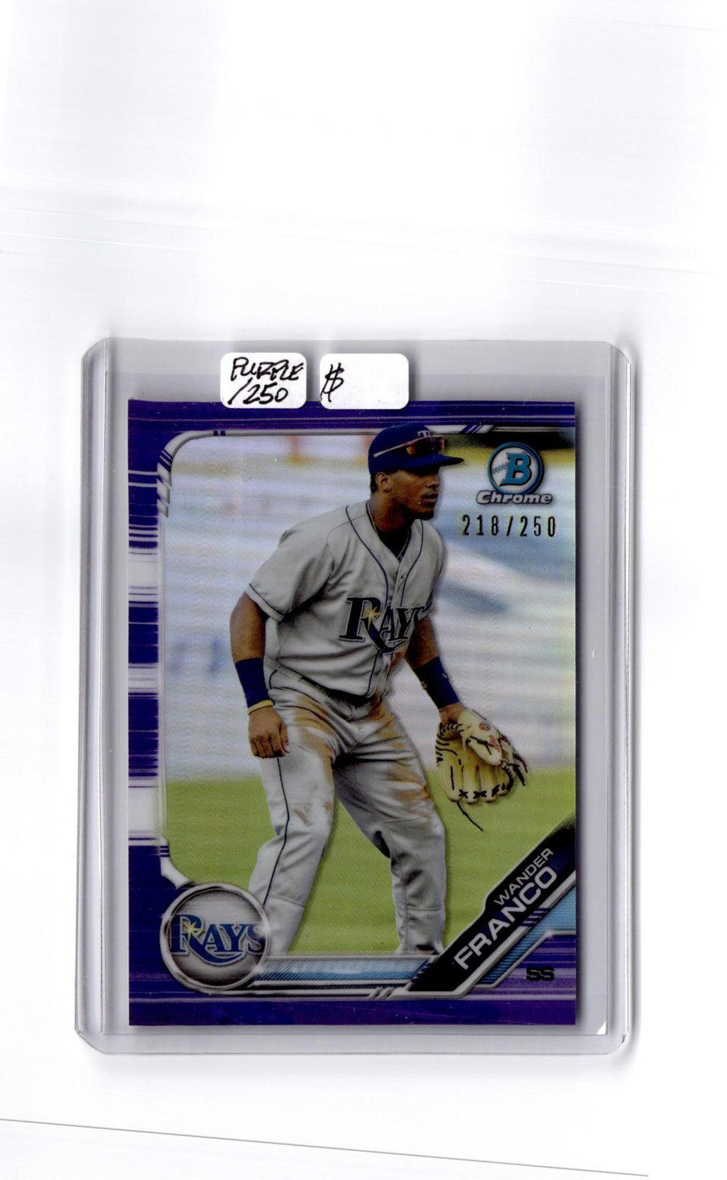2019 Bowman Draft #BDC-93 Wander Franco Chrome Purple Refractor #/250