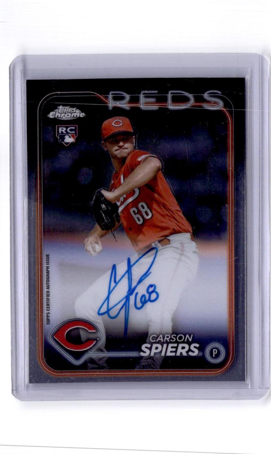 2024 Topps Chrome #RA-CSP Carson Spiers Rookie Autographs