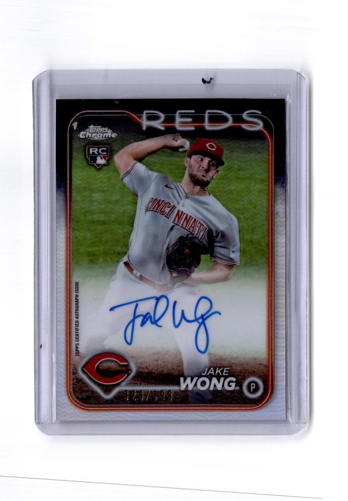 2024 Topps Chrome #RA-JAW Jake Wong Rookie Autographs Refractor #/499