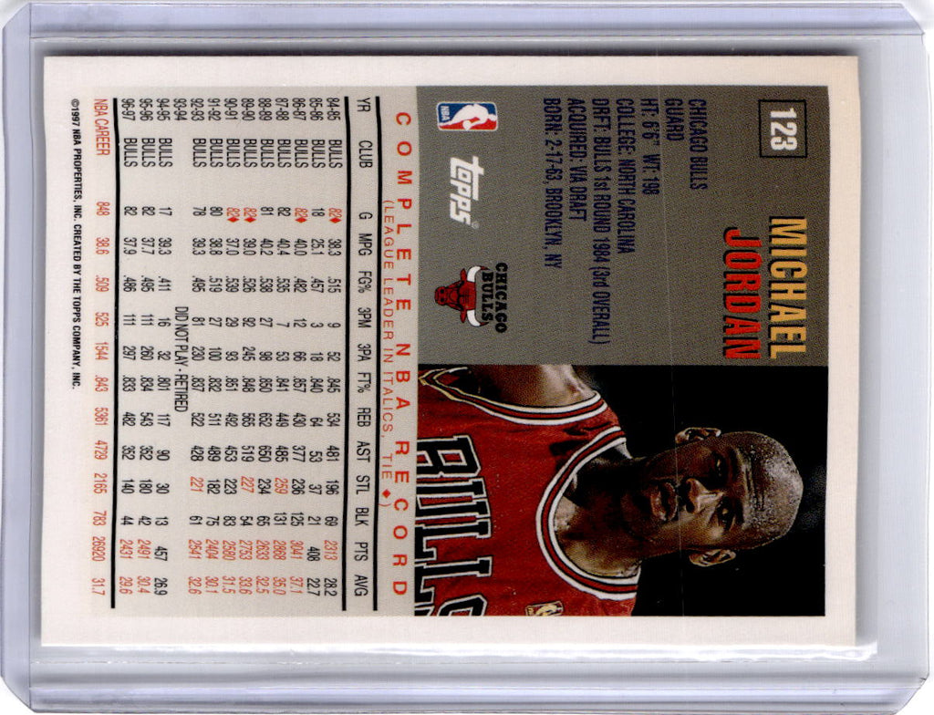 1997-98 Topps #123 Michael Jordan