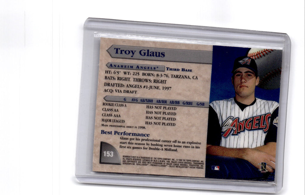 1998 Bowman's Best #153 Troy Glaus