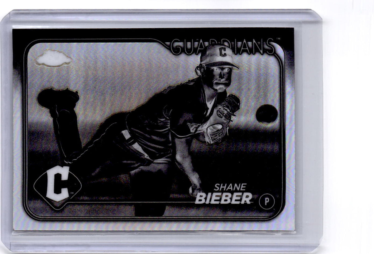 2024 Topps Chrome #149 Shane Bieber Negative Refractors