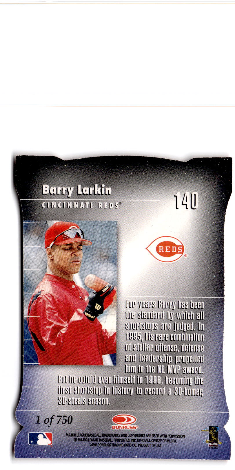1998 Donruss Elite #140 Barry Larkin Aspirations