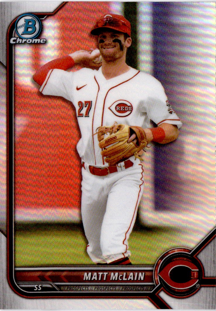 2022 Bowman Draft #BDC-100 Matt McLain Chrome Refractor