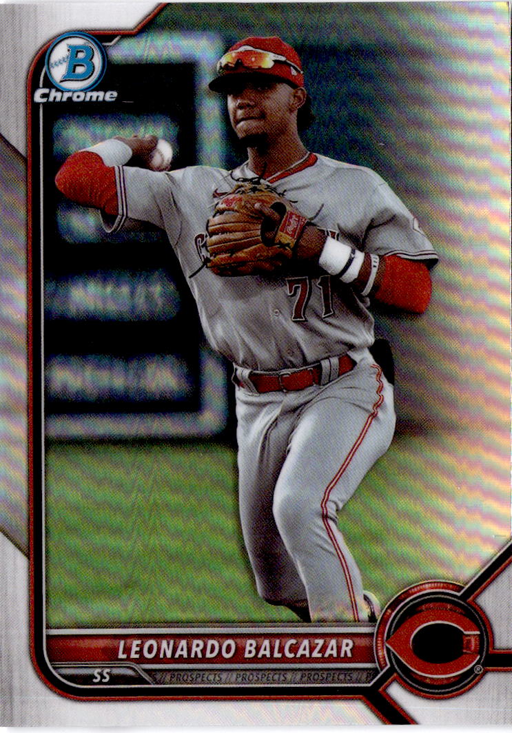 2022 Bowman Draft #BDC-91 Leonardo Balcazar Chrome Refractor