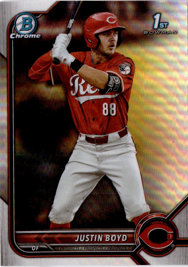 2022 Bowman Draft #BDC-13 Justin Boyd Chrome Refractor