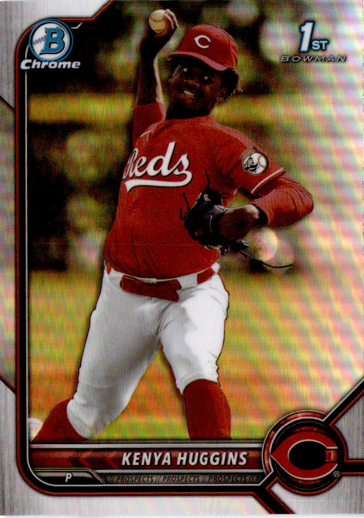 2022 Bowman Draft #BDC-140 Kenya Huggins Chrome Refractor