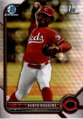2022 Bowman Draft #BDC-140 Kenya Huggins Chrome Refractor