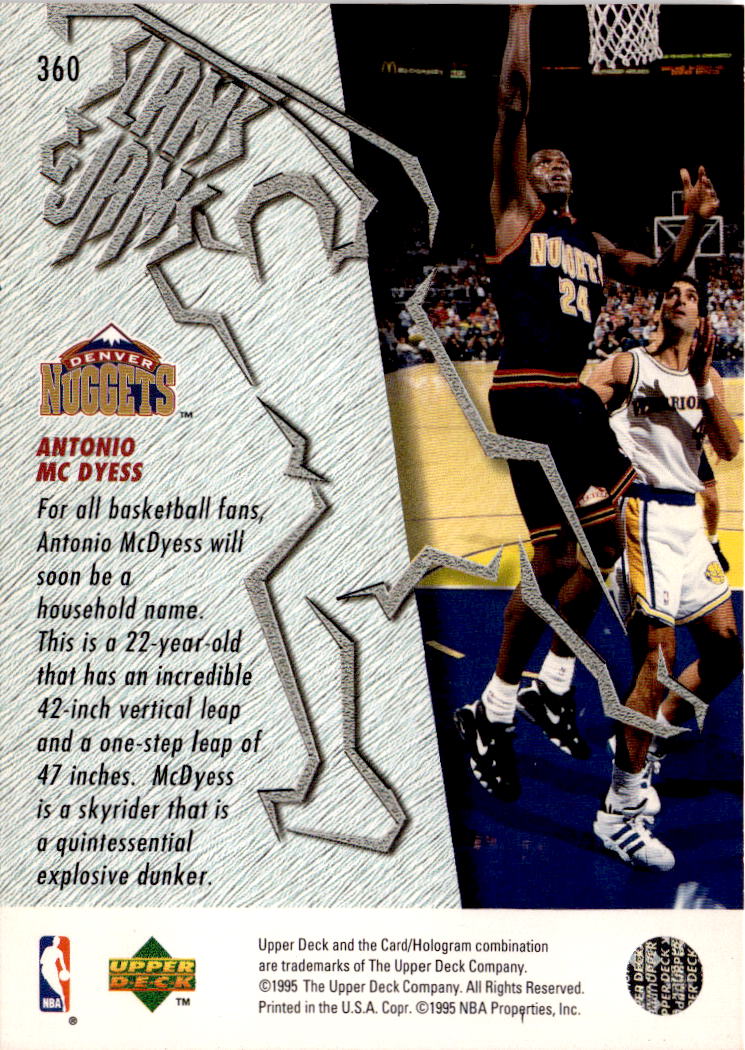 1995-96 Upper Deck #360 Antonio McDyess Electric Court