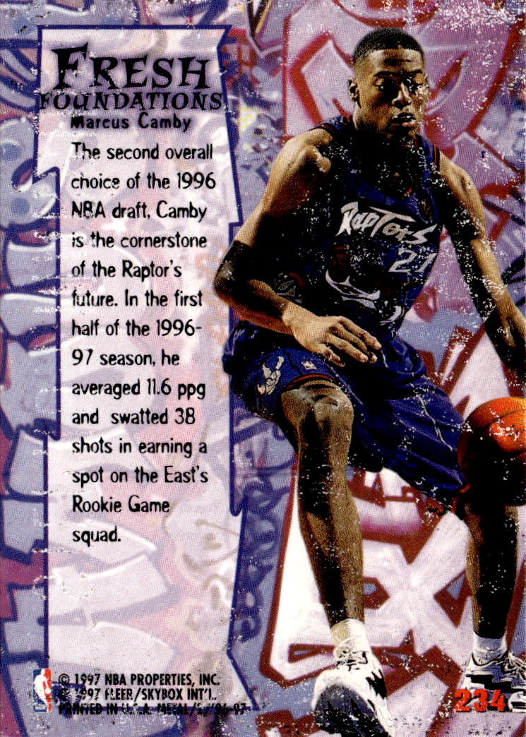 1996-97 Metal #234 Marcus Camby
