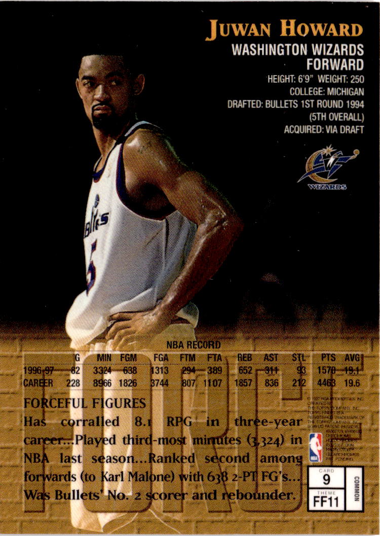 1997-98 Finest #9 Juwan Howard