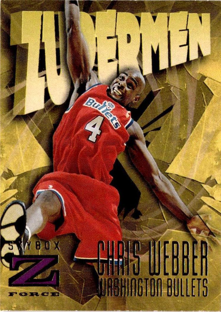 1996-97 SkyBox Z-Force #198 Chris Webber