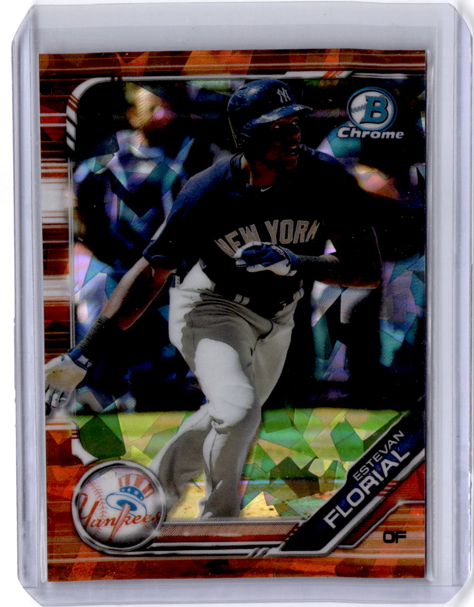 2019 Bowman Draft Sapphire Edition #BDC-30 Estevan Florial Orange Sapphire #/25