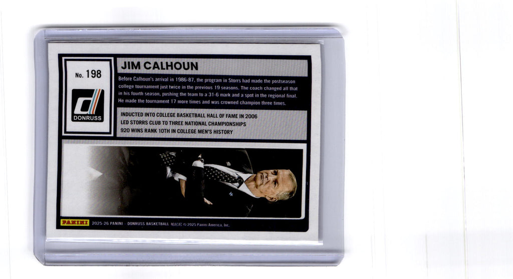 2025-26 Donruss #198 Jim Calhoun Holo